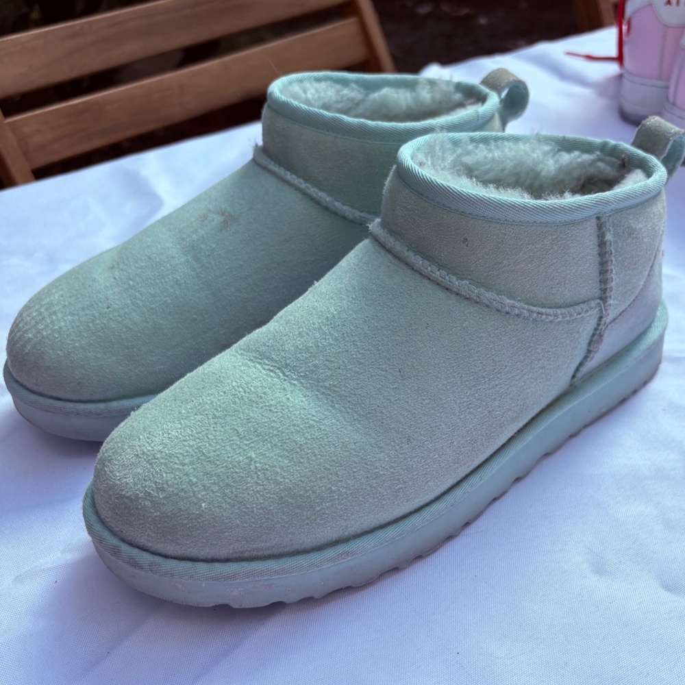 Ugg Ultra Mini Boots Size 11 Teal
